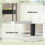 Blomställer Husform Svart Metall för Trädgård och Balkong med 2 Hyllor och Krokar Dekorativ 150 cm