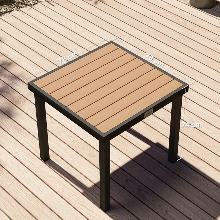 Trädgårdsbord i Komposit 4 Personer 80 x 80 x 74 cm