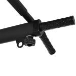 Pull-Up Bar Väggmonterad med Öglor för Boxningssäck Robust Stålkonstruktion Svart 93,5 X 65 X 17 Cm