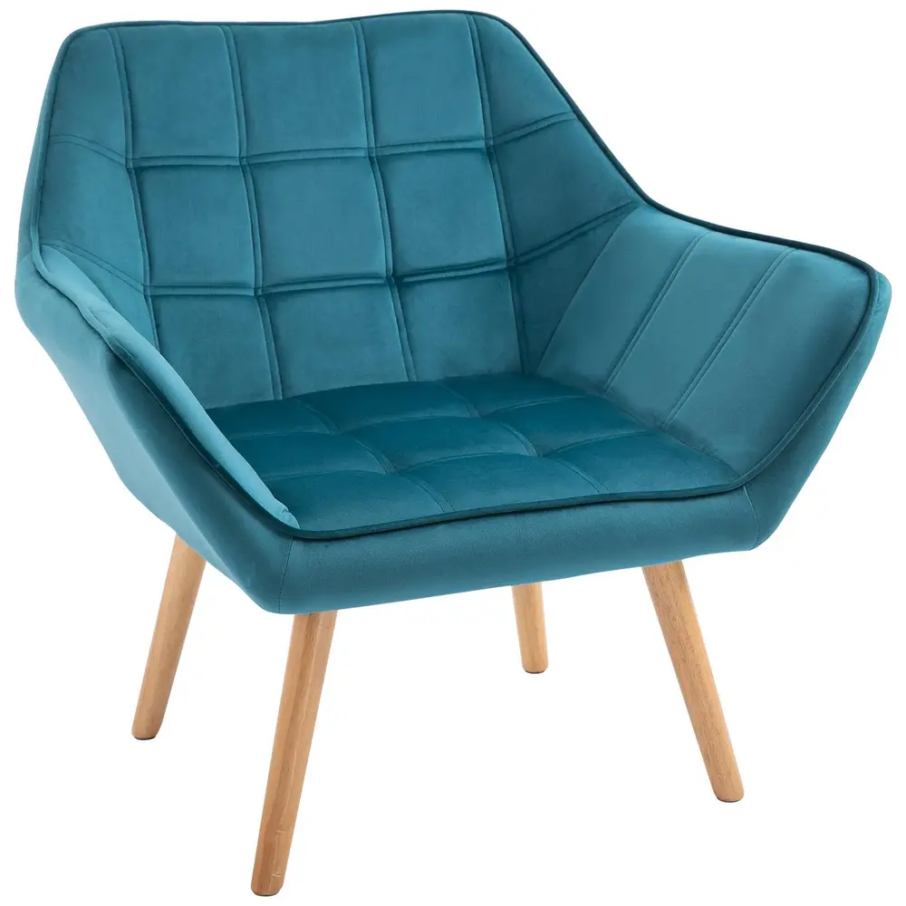 Öronlappsfåtölj i Grön Sammet Elegant 64 x 62 x 72,5 Cm