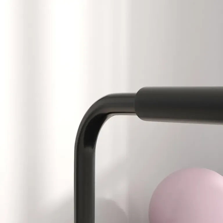 Dip Station Träningsredskap Svart av Stål för 80-100 cm