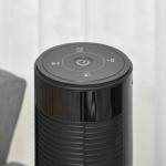 Tornfläkt med Fjärrkontroll 45 W 70° Svängning 12 H Timer 4 Lägen 3 Tysta Hastighetsnivåer Svart Ø31,5 X H117 Cm