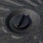 Rund Parasollfot i Cement, Stabilt Paraplystativ för Trädgårdsparasoll, Passar Stångdiameter 38-48 mm, Svart, 51 cm, 22 kg