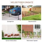 Lång Saxgrind Utdragbar Barriär Aluminium på Hjul Flexibel Avspärrning för Uppfart och Trädgård Brun 52-405 X 103,5 Cm
