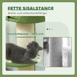 Kattträd 91 cm med Kattsäng, Plattform och Lammullsöverdrag, Grön