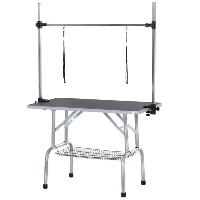 Trimbord Djurskötselbord Höjdjusterbart 107 x 60 x 170 Cm