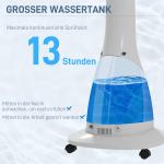 Golvfläkt Dimfläkt Svart av Plast och Metall för Hemmet 90W Fläkt med Dimfunktion och Timer 3 Lägen 3 l