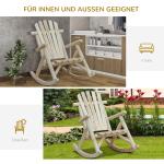 Gungstol Trädgårdsstol Avkopplingsstol Naturligt Granträ Bekväm Relaxmöbel för Utomhusbruk Naturlig Finish