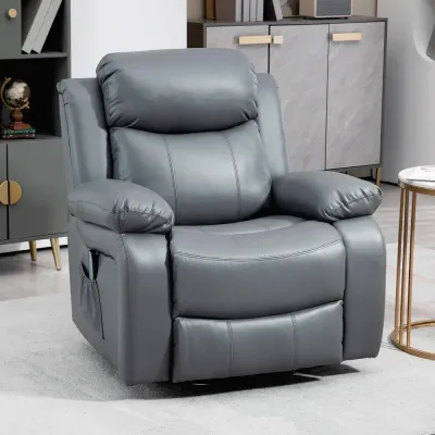 TV-Fåtölj Massagestol Grå 93 x 90 x 101 cm