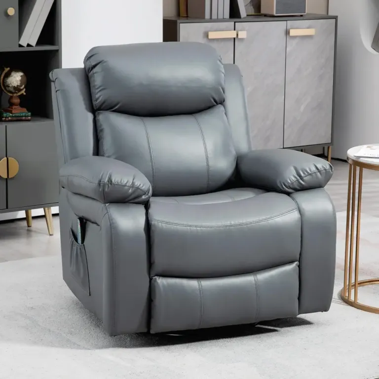TV-Fåtölj Massagestol Grå 93 x 90 x 101 cm