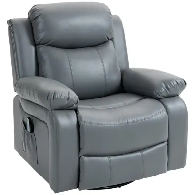 TV-Fåtölj Massagestol Grå 93 x 90 x 101 cm