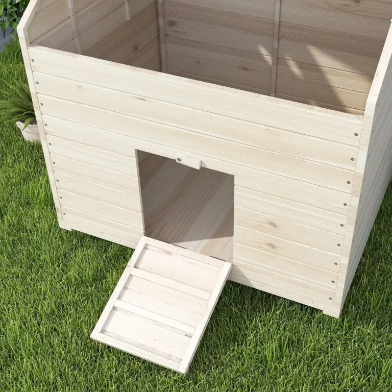 Ankhus i Trä 100 x 82,5 x 91 cm med Ramp