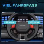 Barnelbil Elbil Barn Blå av Plast och Metall för Barn 3-6 År 12 V Fordon med 2,4 G Fjärrkontroll och Musik 3-5 km/h