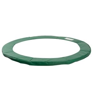 Trampolinkantskydd Grön Väderbeständig PVC och PE Slitstarkt Skyddskant för Studsmatta 244 Cm