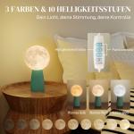 Planetarisk Bordslampa Set med 3 Färger och USB i Plast, Vit