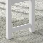 Matgrupp Matbordsset Grå Vit av Furu och Linnelook för Matsal 4-Delad Grupp med Bord 2 Stolar och Bänk Modern Design