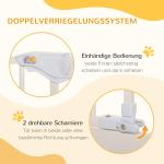 Spänngrind för Dörröppning, Justerbar Säkerhetsgrind med Dubbellås, Enkel Montering utan Borrning, Vit, 97,5-104,1 cm