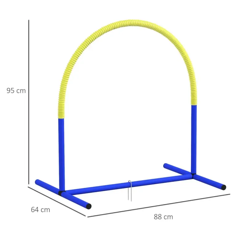 Agility Träningsset Hundsport Gul av PE 88 x 64 x 95 cm