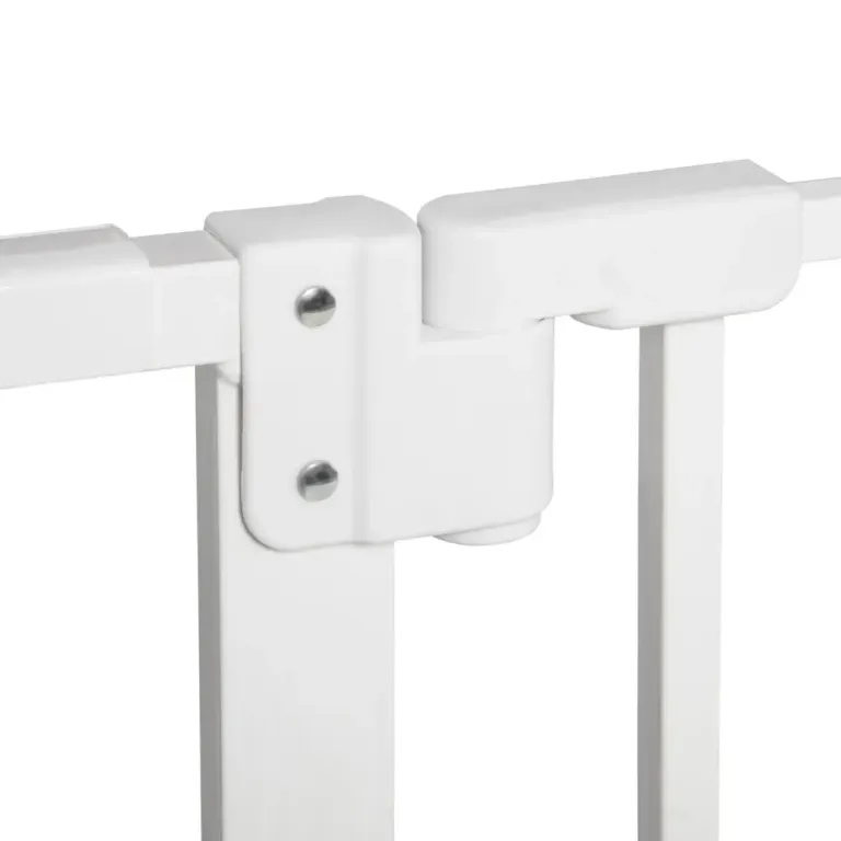 Hundgrind Vit av Metall för 74-147,5 cm