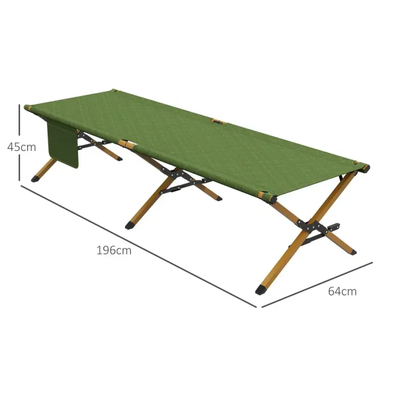 Solstol Mörkgrön av Oxford 196 x 64 x 45 cm