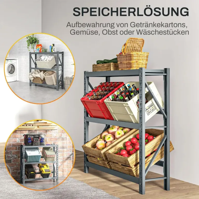 Dryckeshylla Lådställ Svart av Stål 110 x 30 x 110 cm