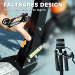 Sparkcykel för Barn med Justerbart Styre och Hopfällbar Design för Lek och Motion Hållbar och Säker Svart Plast 6-12 år 94 x 36 x 88-103 cm