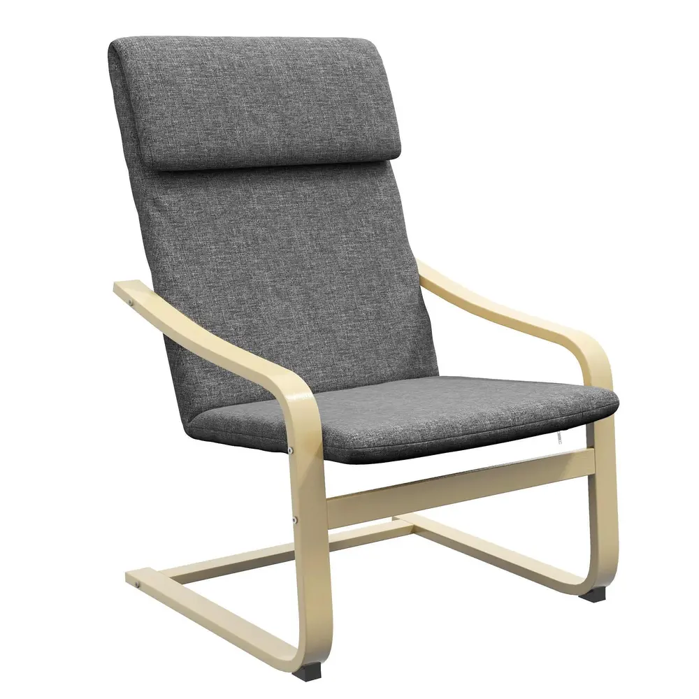 Relaxfåtölj Vingstol med Fotpall Brun 67 x 72 x 100 Cm