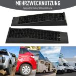 Åtkomstramp 2-Pack Tröskelramp Kantramp Gummiramper för Bilar och Rullstolar Svart 70 X 20 X 8 Cm