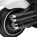 Elektrisk Barnmotorcykel, LED-strålkastare, Avtagbara Träningshjul, Röd/Svart