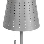 Bordslampa Utomhuslampa Ljusgrå av Plast för Trädgård och Terrass LED Solar Lampa Dimbar och Vattentät IP44