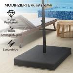 Basvikter för Parasollbas, Vattentät och Sandfyllbar i Plast, Svart, 89x89x10,5 cm