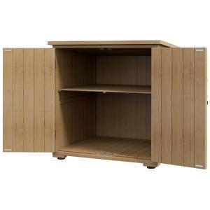 Trädgårdsbox/Kuddlåda, Väderbeständig, Asfalttak, Mörkgrå, 77,5 x 88 x 90 cm