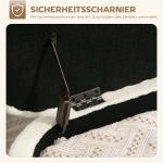 Förvaringspall Rund Gräddvit Fleece och Stål för Vardagsrum Sittpuff med Förvaring och Lock Mjuk Klädsel Elegant Design