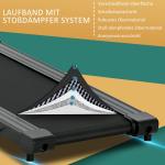Elektriskt Löpband för Hemmaträning, Kompakt Gåband med LCD-Display och Hållare, Justerbar Hastighet för Motion, Svart, 123 x 62 x 117 cm, 500 W