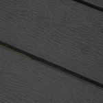 Trädgårdsbord Aluminiumbord Svart Trä-Plast Polywood för Trädgård och Terrass Väderbeständigt och Modernt 120 X 70 Cm