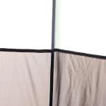 Kupoltält för Camping, Rymligt Familjetält för 3-4 Personer, Vattentät Design med Glasfiberstänger, Grå/Svart, 240 x 240 x 195 cm