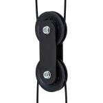 Crossover Fitness Rack med Kabeldragsystem, för 1–2 Personer, Stål, Plast, Svart