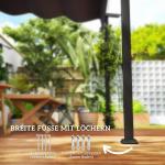 Terrasstak Pergola med Väggfäste Mörkgrå av Aluminium för Terrass och Trädgård Paviljong med Justerbart Tak 3 x 3 m
