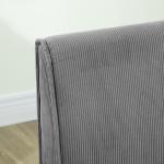 Soffa Loveseat Grå av Tyg med Manchesterlook och Trä för Vardagsrum 2-Sits Stoppad Soffa 110 x 62 x 85 cm
