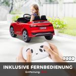 Elbil för Barn Audi Q8 med Fjärrkontroll och Musik samt LED Strålkastare för Lek och Motion Hållbar och Säker Röd Plast 12V 3–5 km/h