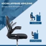 Ritstol med Justerbar Höjd och Fotstöd för Kontor och Ateljé Ergonomisk och Hållbar Svart Tyg och Plast 59 x 65 x 122 cm
