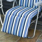 Hopfällbara Solstolar med Dynor 2-Pack, Bekväma Strandstolar med Justerbart Ryggstöd, Lättviktiga Utestolar för Camping, Blå, 60 x 75 x 65-102 cm