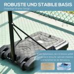 Basketstativ, Höjdjusterbart, Vattenfyllbar Bas, Svart