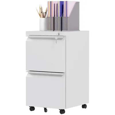 Rullcontainer Arkivskåp Vit av Stål 37 x 43,5 x 67,5 Cm