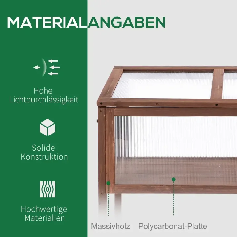 Upphöjd Odlingskrage Planteringslåda med Spaljé Trä