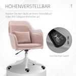 Massagekontorsstol Skrivbordsstol Snurrstol Vibrationsfunktion Justerbara Armstöd 55 X 65 X 79-89 Cm