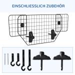Universell Hundgrind för Bil, Justerbar, Metall, 90–120 cm
