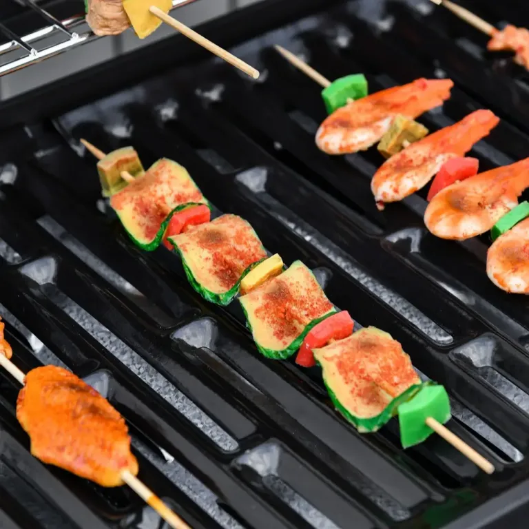 Gasolgrill med 7 Brännare och Termometer, Rostfritt Stål