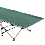 Campingsäng Gästsäng Hopfällbar Grön av Stål och Oxford Tyg för Camping och Resor inklusive Bärväska Stabil och Bekväm Säng 190 x 68 x 52 cm