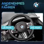 Elbil för Barn BMW M4 med Ljud och Ljus inkl Fjärrkontroll för Lek Hållbar och Säker Svart Plast för Barn 3–5 År 3–5 km/h